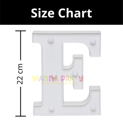 LED Marquee Alphabet Letter E - 1 PC