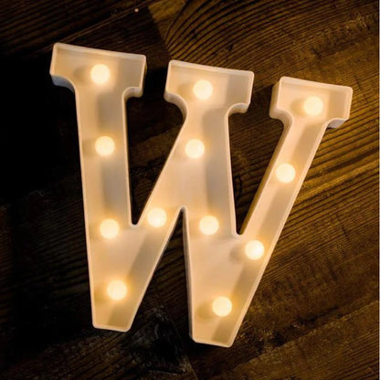 LED Marquee Alphabet W-1PC