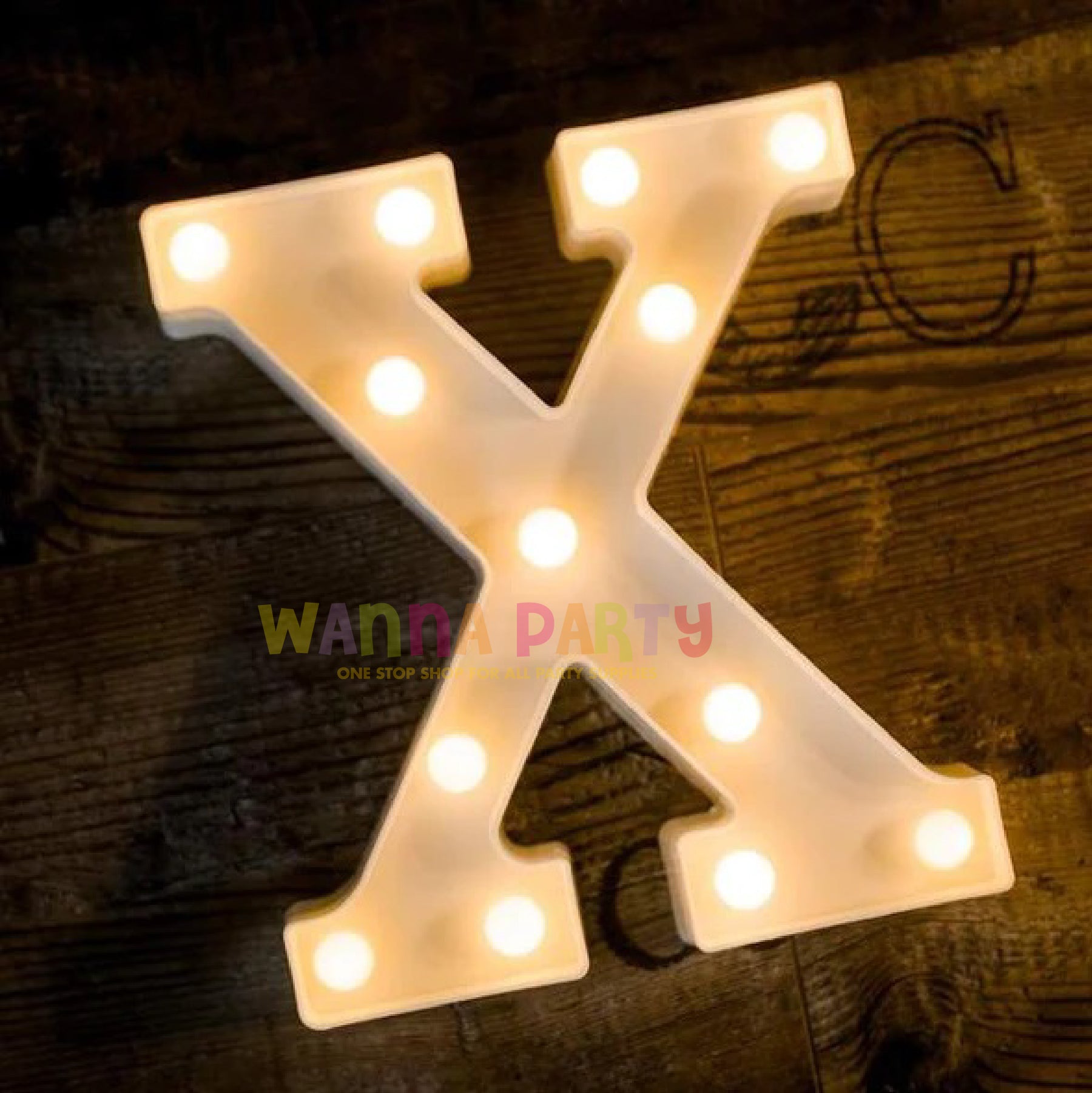 LED Marquee Alphabet Letter X - 1 PC