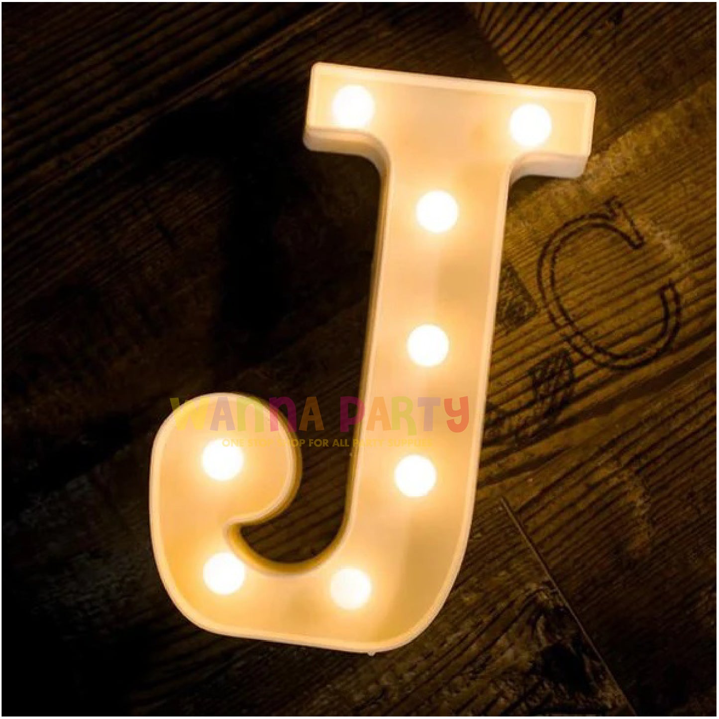 LED Marquee Alphabet Letter J - 1 PC