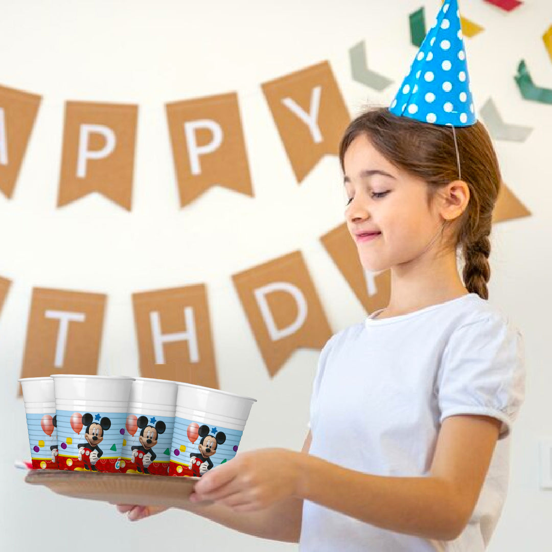 Minnie Mouse Plastic Cups - 250ML - 8PC
