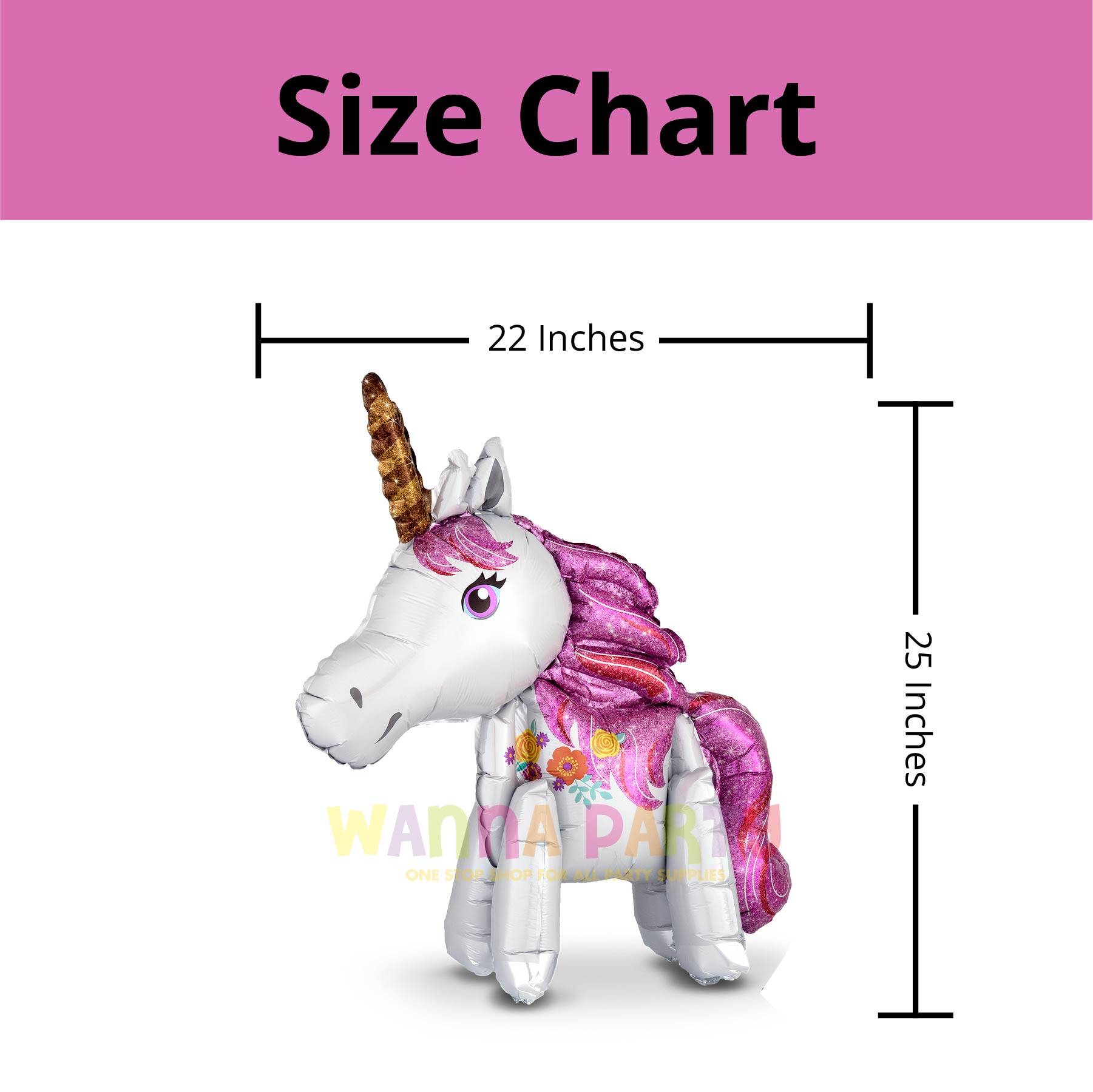 Magical Unicorn Ballooon 25" A75