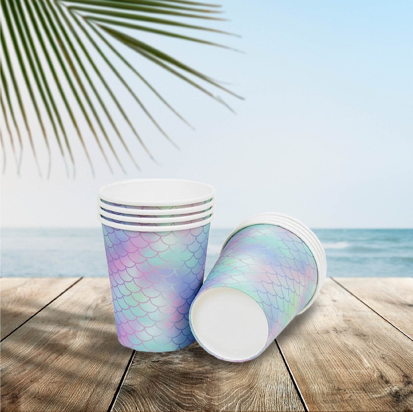 Mermaid Paper Cups - 8PC