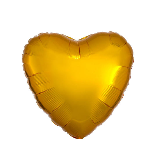 Metallic Gold Heart Balloon 18