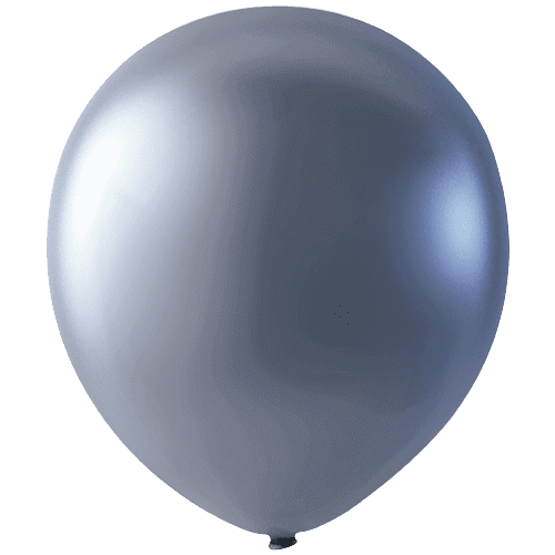 12" Linking Balloon Metallic Silver