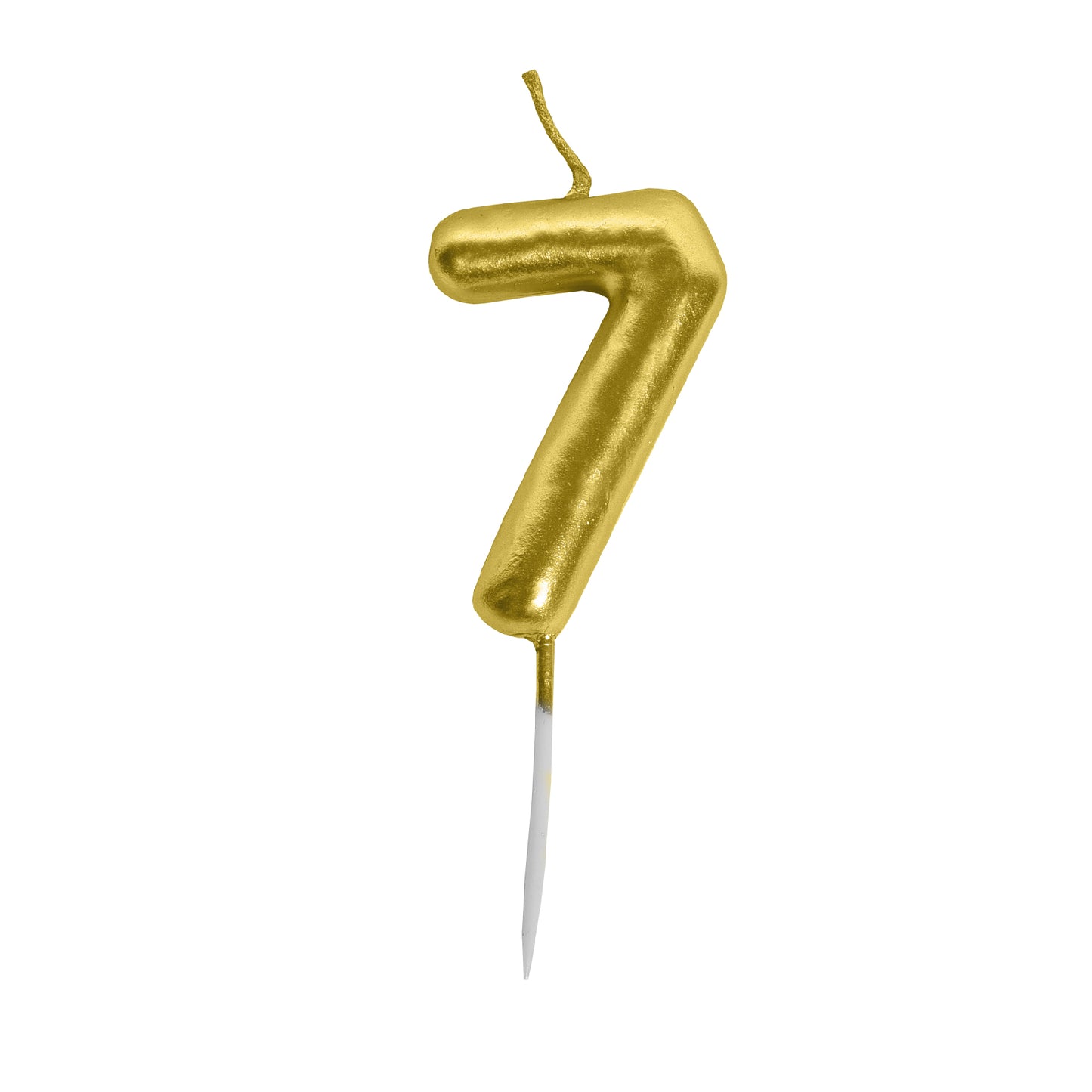 Golden Mini 3" Numerical Candle 7