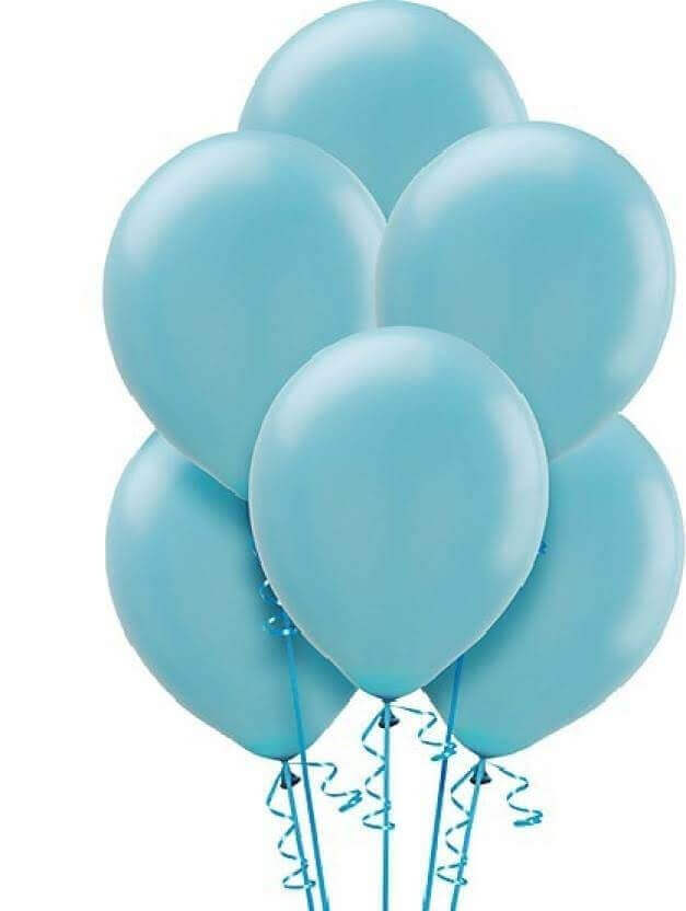 12" Pastel Blue Balloon