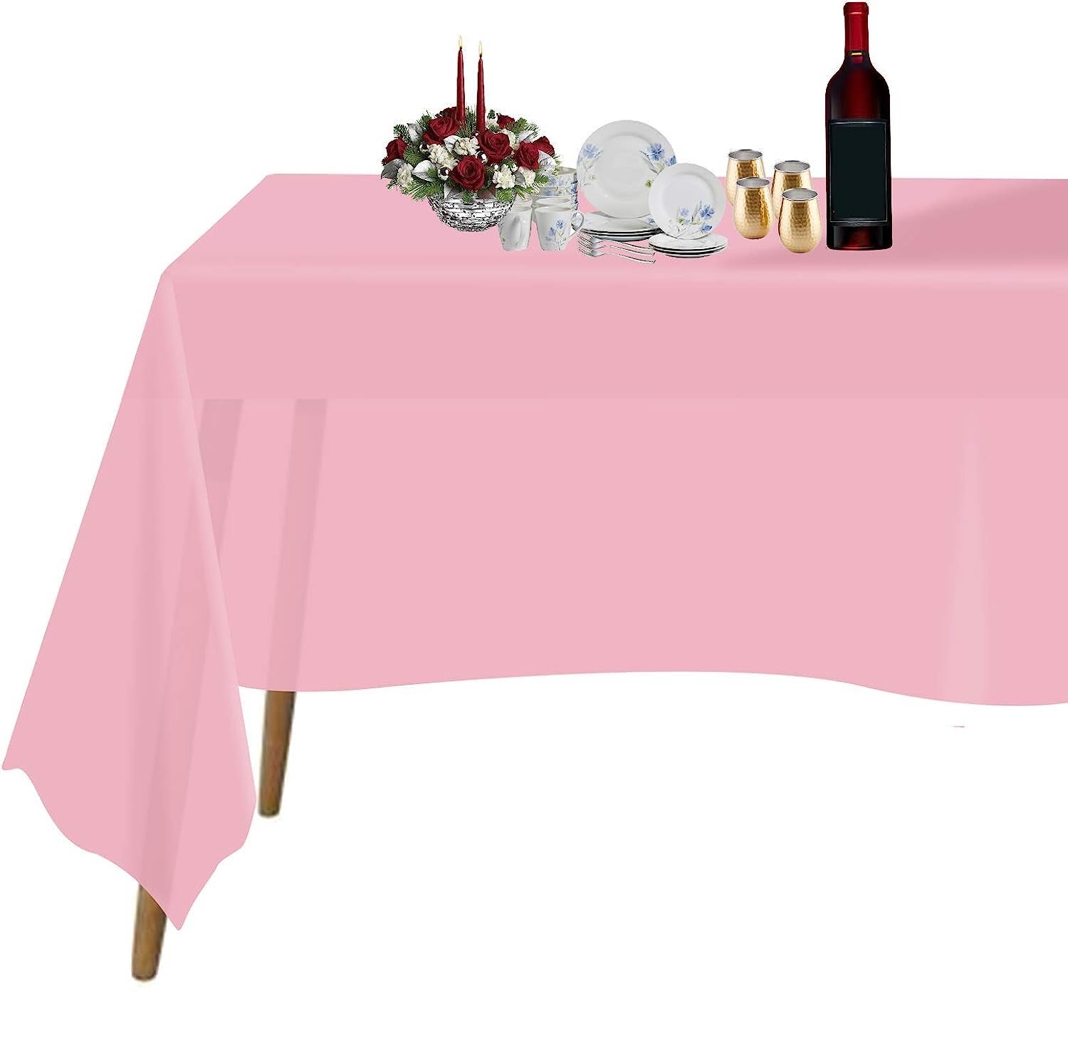 Light Pink Tablecover 54 inch x 108 inch