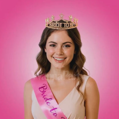 Bride To Be Tiara & Sash Combo - 1PC