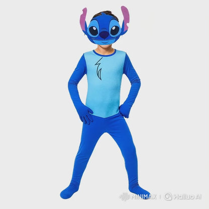 Stitch Costume with Mask - Medium - Age 5 to 7 Years