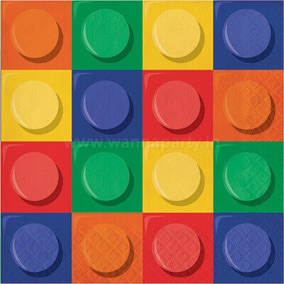 Lego Block Party Lunch Napkins - 16PC