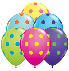 Big Polka Dots Balloons 12" 10CT