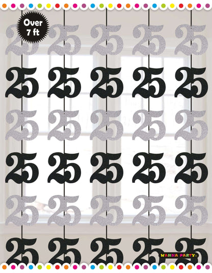 25th String Decoration 7FT - 6PC