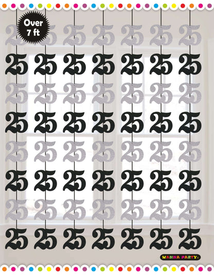 25th String Decoration 7FT - 6PC