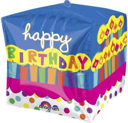 Birthday Cake Cube Balloons