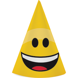 Emojies Kids Birthday Hats - 8PC