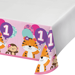 One is Fun Girl Tablecover - 54 x102"