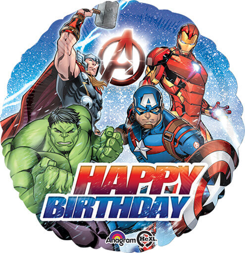 Avengers Happy Birthday Balloons 18"