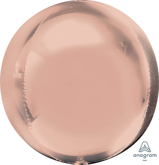 Rose Gold Orbz Balloons 16" G20