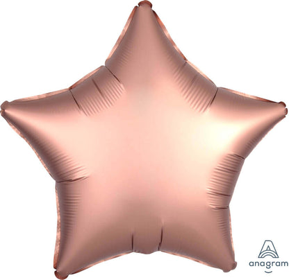 Star Shaped Matte Balloons Copper Color 18"