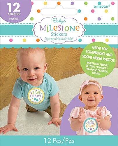 Baby Milestones Stickers - 12PC