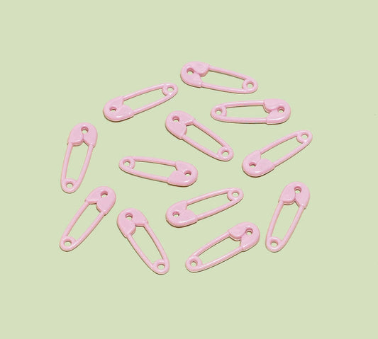 Safety Pin Favors Pink - 12CT
