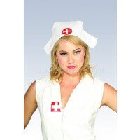 Nurse Cap with Red Cross Design for Costume