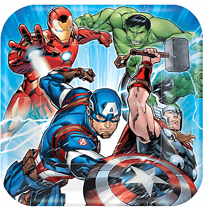 Avengers Lunch Plates 9" - 8PC