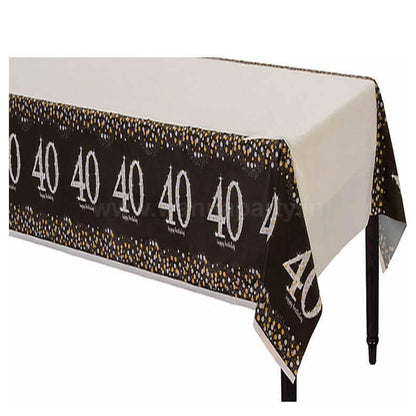 40th Birthday Tablecover 54" x 108"