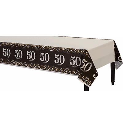 50th Birthday Tablecover 54" x 108"