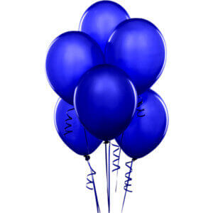 8" Dark Blue Latex Balloon - 20ct