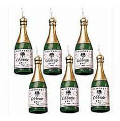 Champagne Bottle Candles Small