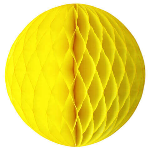 Yellow Honeycomb Ball 10"