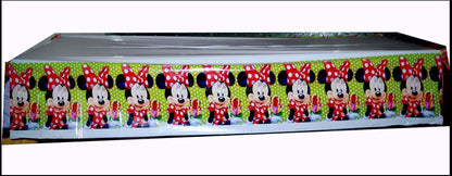 Minnie Mouse Table Cover for Birthday - 52"in X 86"in