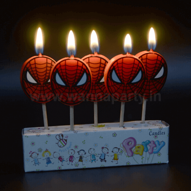 Spiderman Candle - 5PC