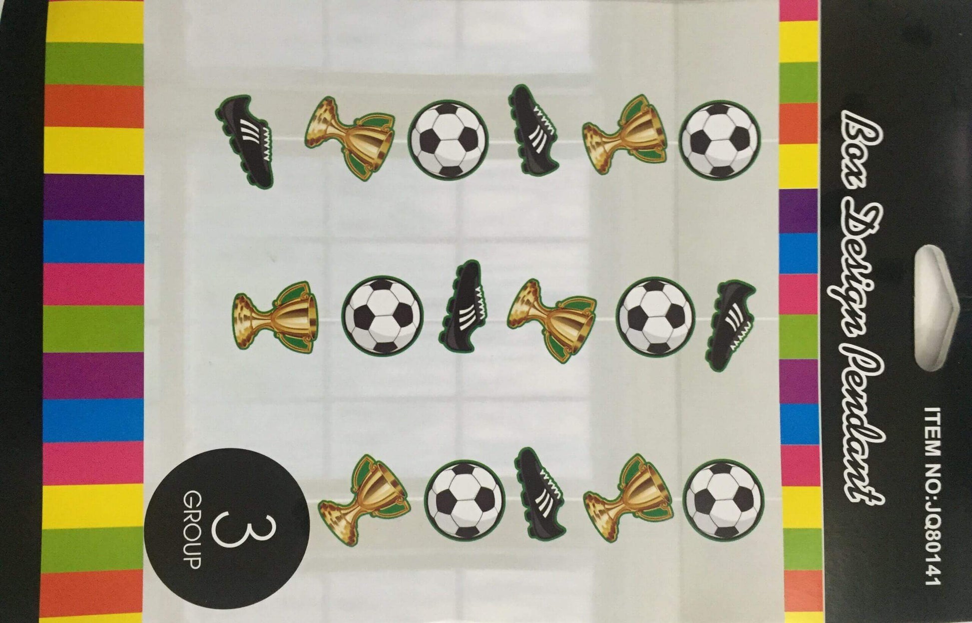 Soccer Hanging Decoration - 3PC