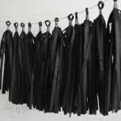 Black Tassle Garland - 5PC