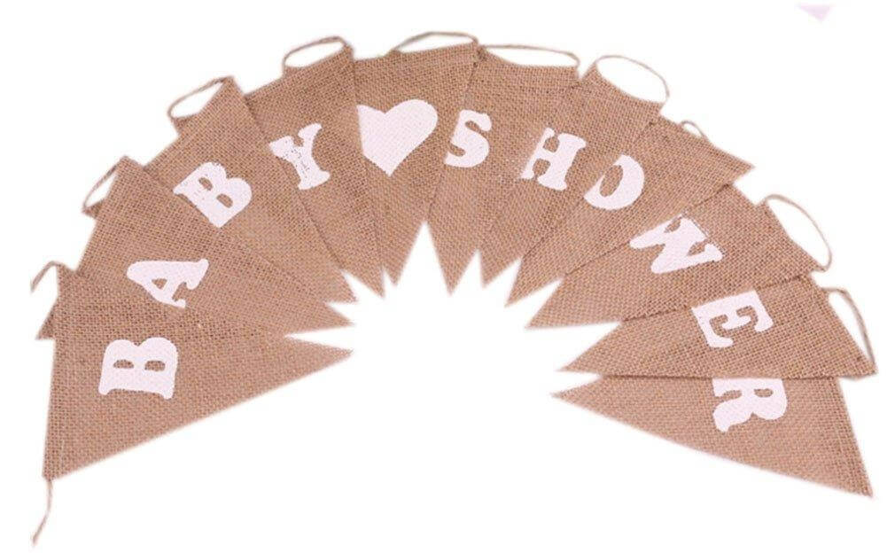 Baby Shower Burlap Banner - 6FT