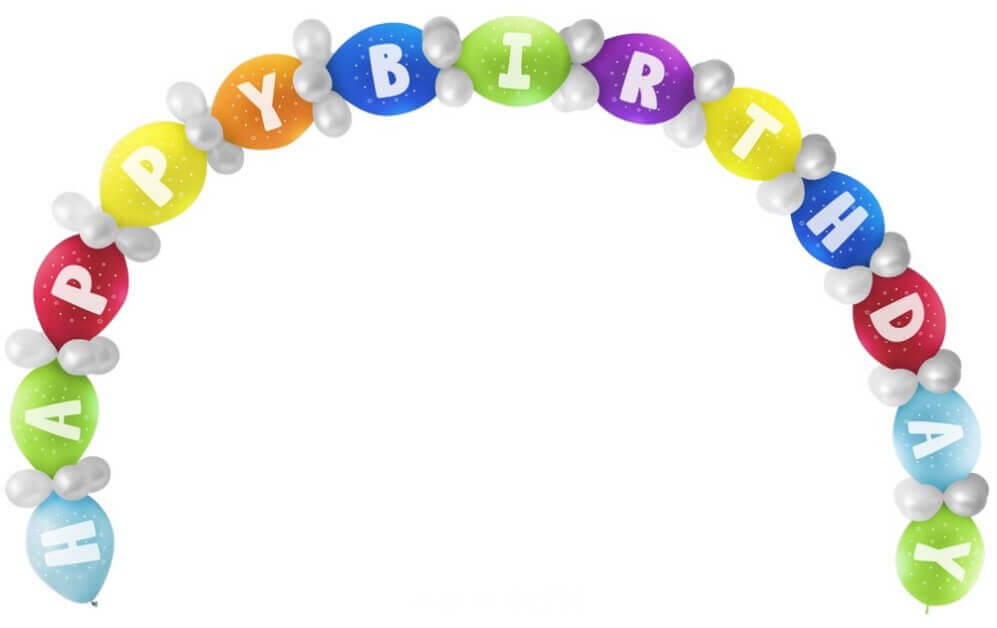 Happy Birthday Linking Balloons DIY Kit - 65PC