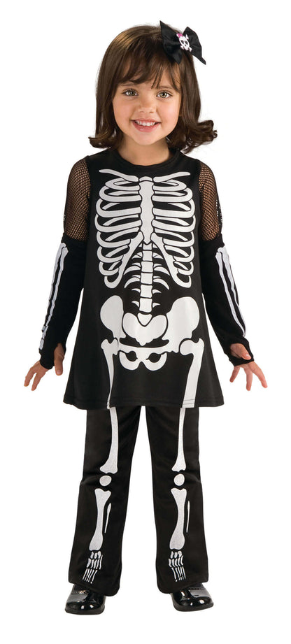 Toddler Skeleton Girls Costume