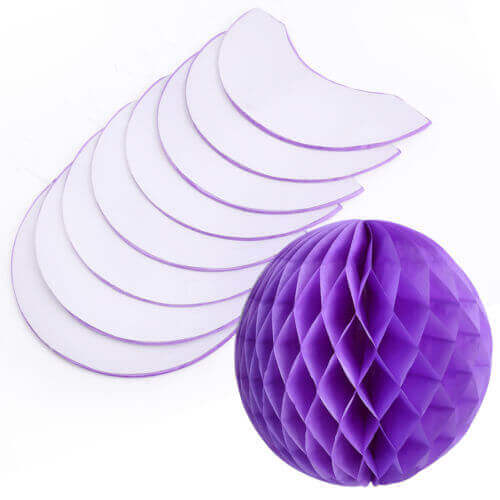 10" Honeycomb Ball Purple