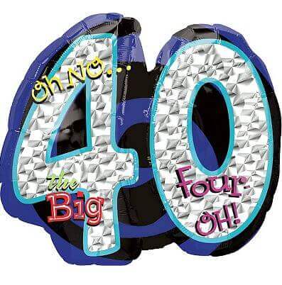 Oh No! The Big 40 Birthday Balloon 27"