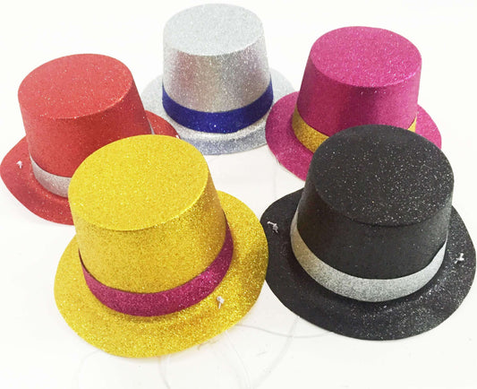 Red Round Small Top Hat