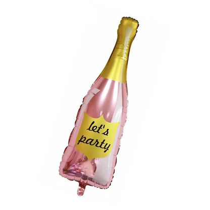 Lets Party Champagne Balloons - 5PC