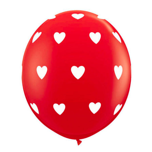 Polka Hearts Balloon