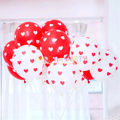 Polka Hearts Balloon