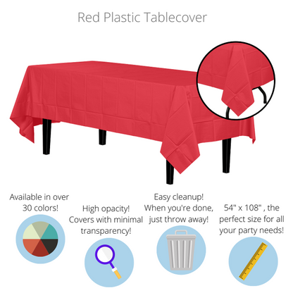 Red Tablecover 54 inch x 108 inch