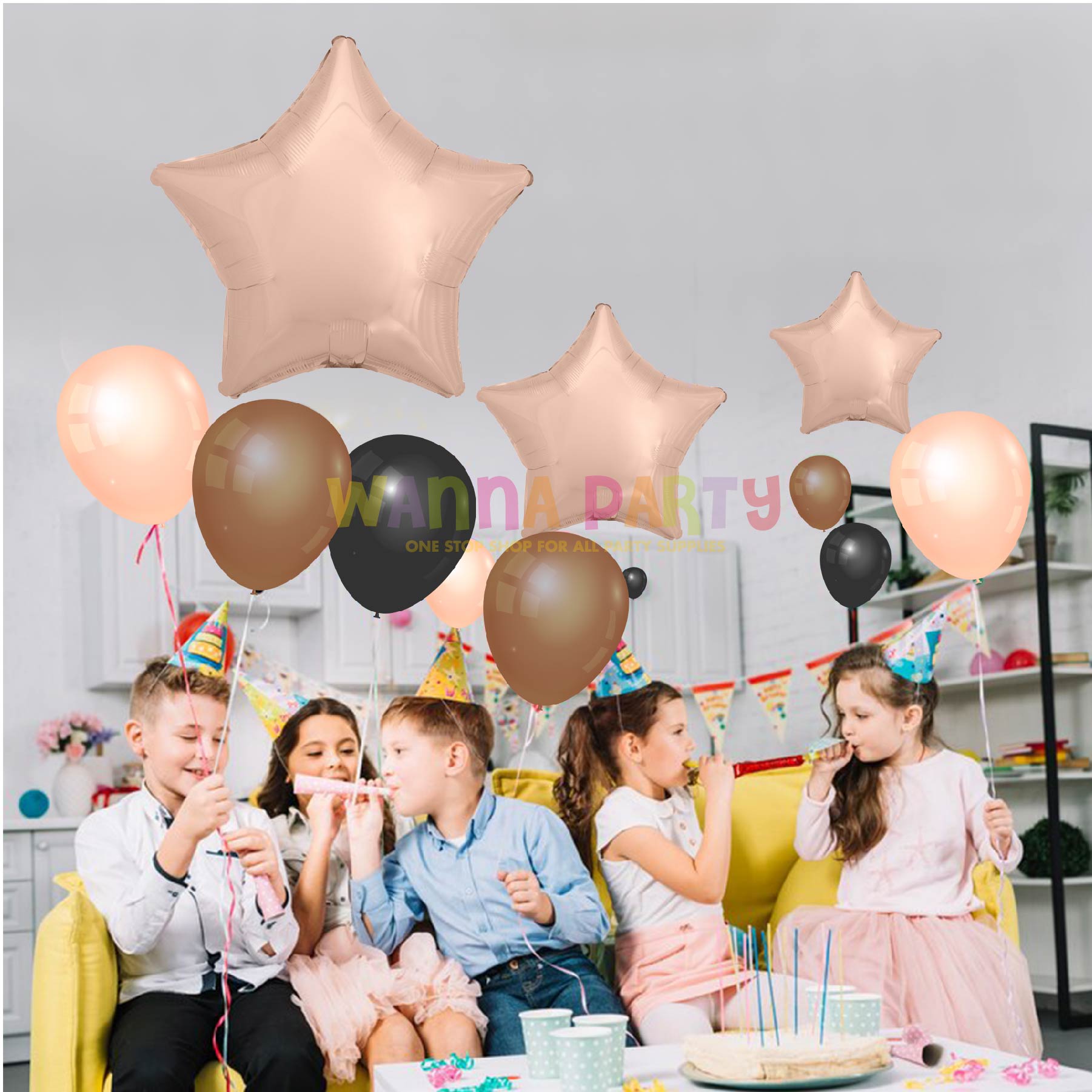 Rose Gold Decorator Star Balloon 19" S15