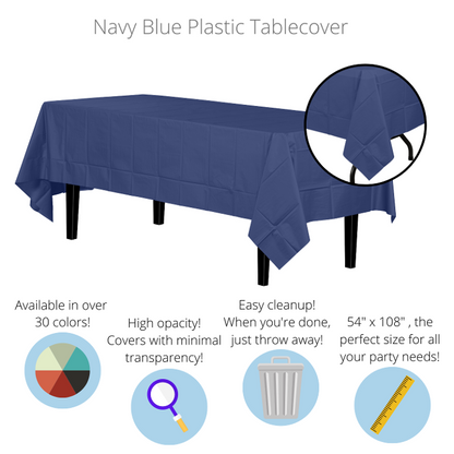 Dark Blue Tablecover 54 inch x 108 inch