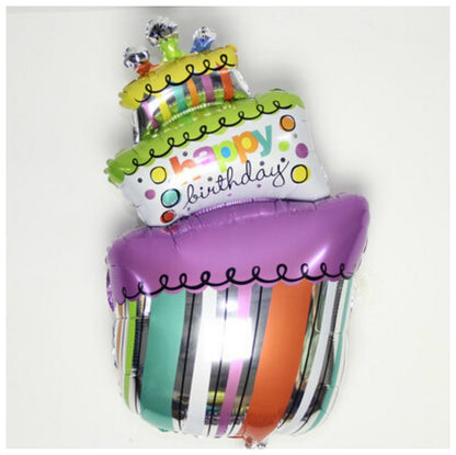 Happy Birthday Triple Layer Cake Balloon Set of 5